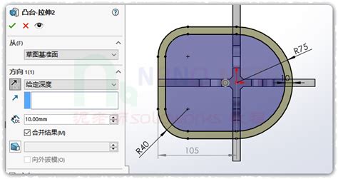 Solidworks画一个镂空零件 特征建模 牛8牛9