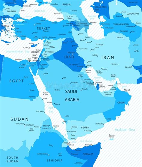 Middle East And Asia Map