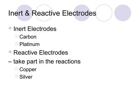 Electrolysis Chemist PPT