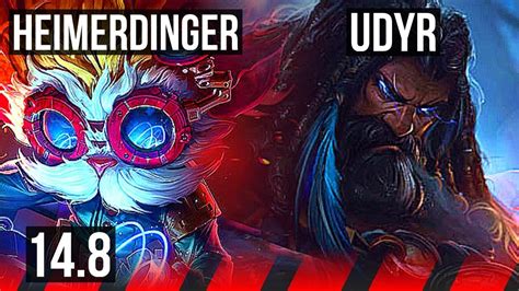 HEIMERDINGER Vs UDYR TOP 6 Solo Kills 47k DMG 400 Games BR