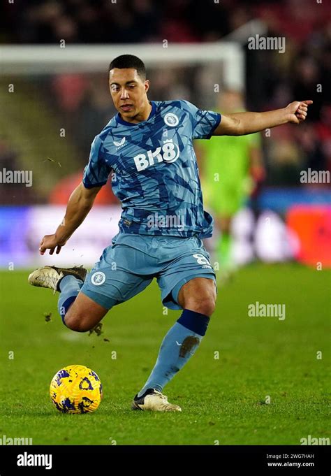 Aston Villas Youri Tielemans In Action During The Premier League Match