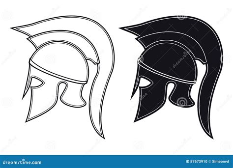 Spartan Helmet Drawing Front View