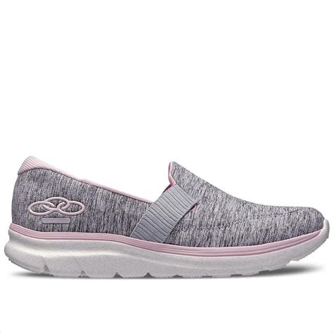 Tenis Olympikus Sem Cadarço Feminino - Tenis Feminino Sem Cadarço Olympikus Slip On Angel 3 - Cinza | Netshoes