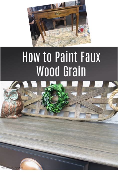 Learn Faux Wood Painting Technique