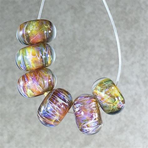 Lampwork Boro Beads Handmade Lampwork Boro Glass Beads Organic Lampwork Artist Made Lampwork