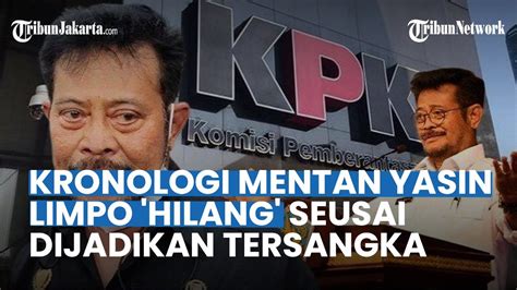 Begini Kronologi Hilangnya Mentan Yasin Limpo Usai Jadi Tersangka