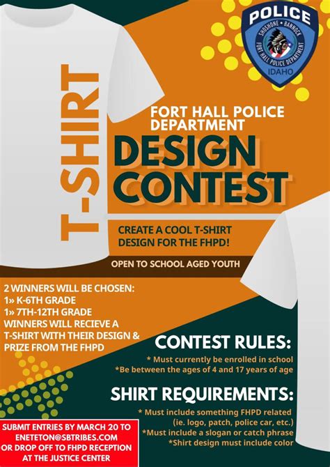 Calling All Native American Youth Fhpd T Shirt Design Contest Due