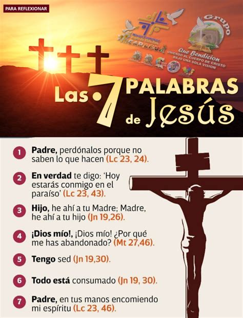 Las 7 Palabras De Jesús En La Cruz Del Calvario