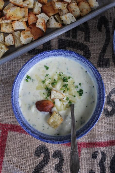 Instant Pot White Cheddar Potato Soup | A Bountiful Kitchen