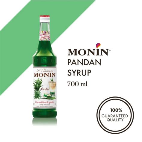 MONIN Syrup Pandan 700ml Lazada PH