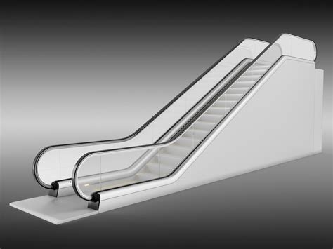 30 Degree Escalator 3d Model 35 Fbx Max Obj Free3d