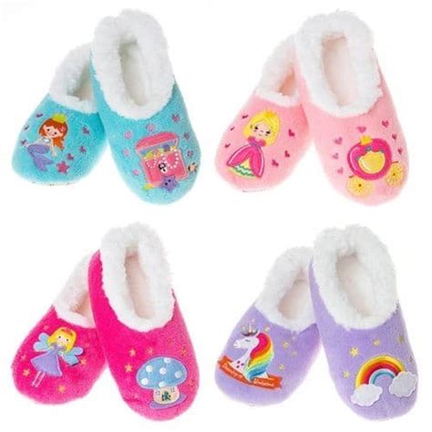 Childrens Fairy Tale Soft Snoozie Slippers Choose From 4 Designs