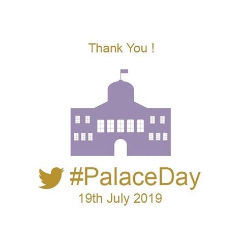 The Palace Day Logo With A Building In The Background And Text That