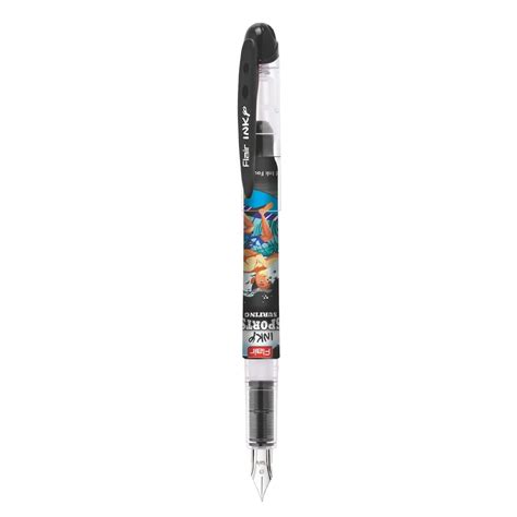 Flair Inky Series Sports Surfing Liquid Ink Fountain Pen Blister Pack