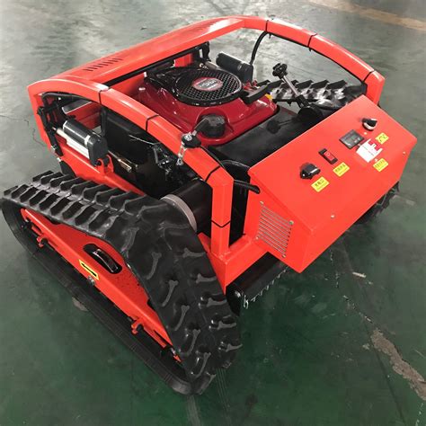 Crawler Robot Lawn Mower Self Propelled Remote Control Walking Tractor Garden Grass Cutting