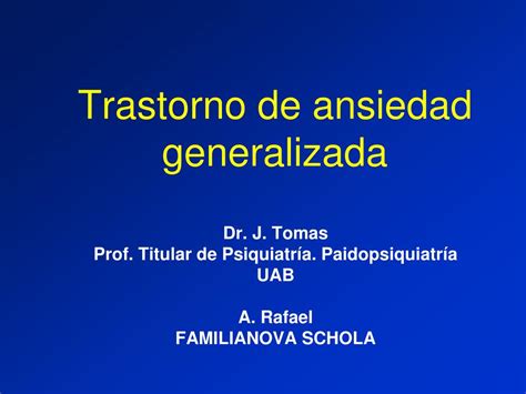 Ppt Trastorno De Ansiedad Generalizada Powerpoint Presentation Free