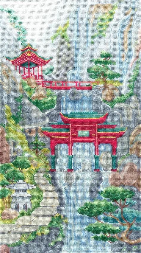 Waterfall Gate Cross Stitch Kit Code V Andriana Buy Online On