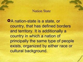 Nation State Examples