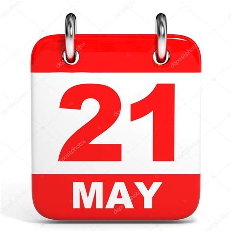 Calendario. 21 de mayo — Fotos de Stock © iCreative3D #44672169