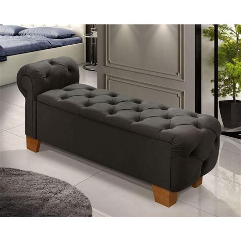 Recamier Ba Div Para Cama Casal P S Em Madeira Marrom No Shoptime