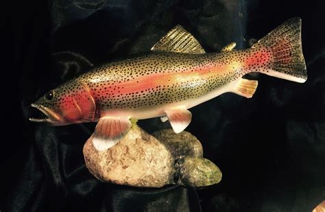 Trout Sculptures By Marc Demott Troutcarvings