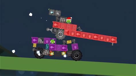 Dragster Vs Hot Rod Fastest Vehicles Race And Crashes In Bad Piggies