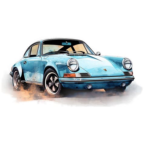 Porsche 911 Clipart PNG - Etsy