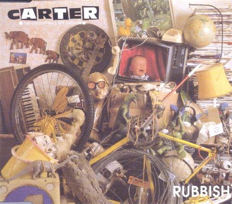 Carter The Unstoppable Sex Machine Rubbish Cd Black Disc Single