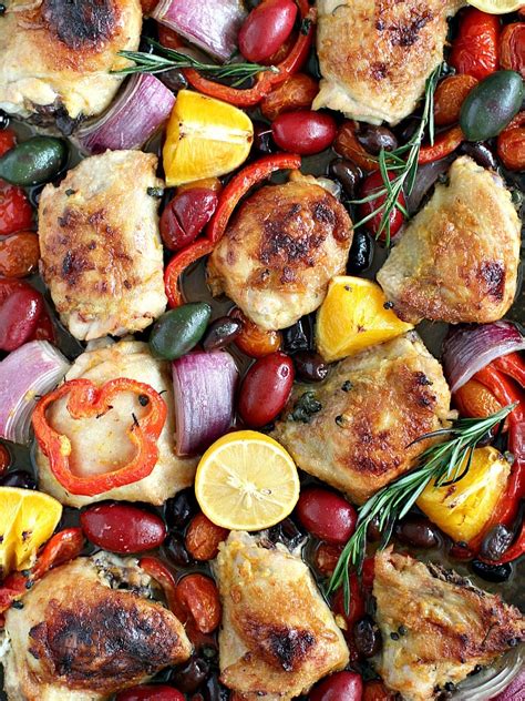 One Pan Mediterranean Chicken Sweet And Savory Meals