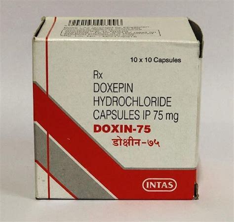 Doxin Mg Doxepin Hydrochloride Capsules Ip Intas At Rs Box In