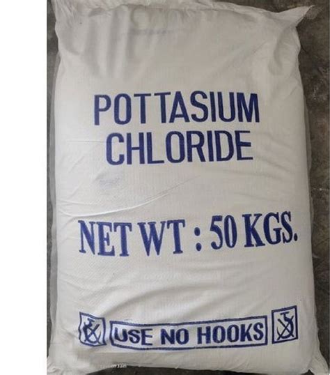 Kcl 50 Kg Potassium Chloride Powder Grade Standard Technical At Rs 26kg In Chennai