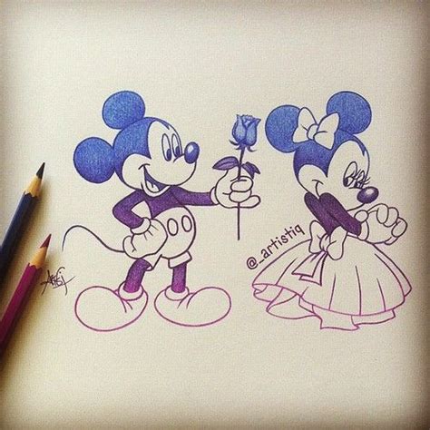 drawing, disney, and mickey image | Mickey mouse drawings, Mickey ...