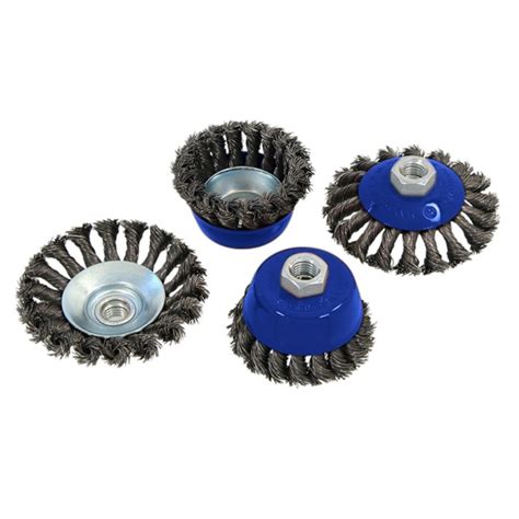 Blue Spot Tools Wire Cup Wire Wheel 4pc Set 19210 Bluespot Sealants And Tools Direct