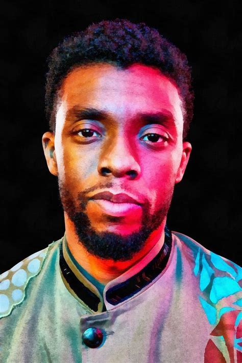 Chadwick Boseman Digital Art By Garrett Acomb Fine Art America