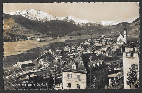 Disentis Bahnhof Mit Altem Dorfteil Kaufen Auf Ricardo