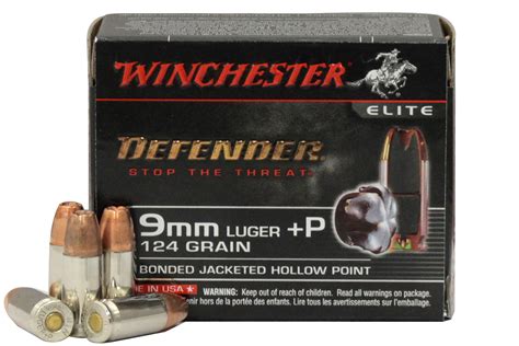 Shop Winchester Mm Luger P Gr Bonded Jhp Pdx Defender Elite