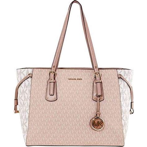 Michael Kors Voyager Medium Color Block Logo Tote Bag • Price