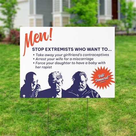 Democracy Political Yard Signs Etsy