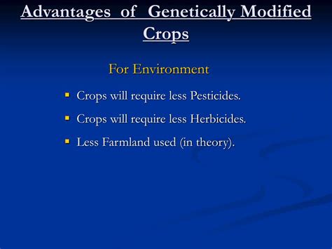 Genetically Modified Crops Advantages And Disadvantages