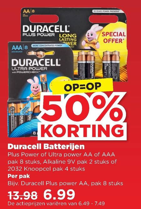 Duracell Batterij Folder Aanbieding Bij Plus Details