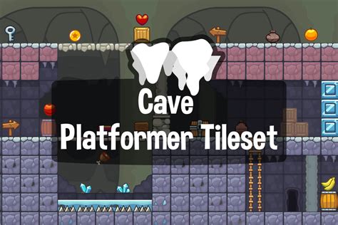 Cave Platformer Tileset Games Game Art Free Game Assets Images