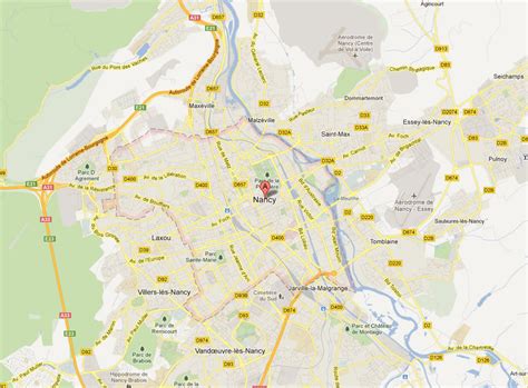 Nancy Map France