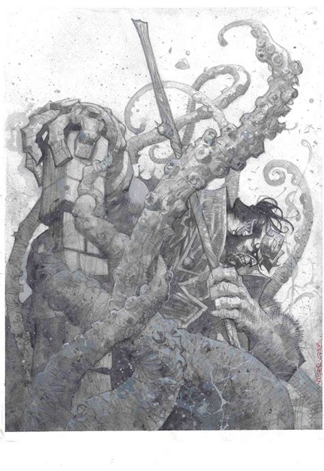 Comic Art Shop Chiaroscuro Studios S Comic Art Shop Hellboy Illo