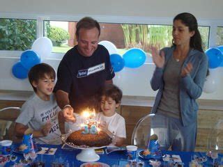 Barrichello aniversário em família