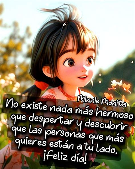 Minnie Monita Buenos días Frases bonitas de felicidad Tarjetas