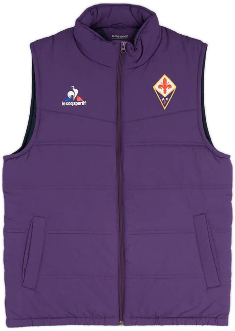 Fiorentina Le Coq Sportif Padded Gilet Vest As New