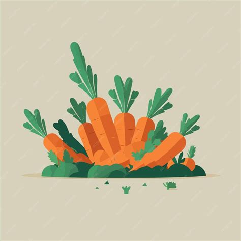 Premium Vector Carrots Vegetable Orange Isolated Vector Illustration