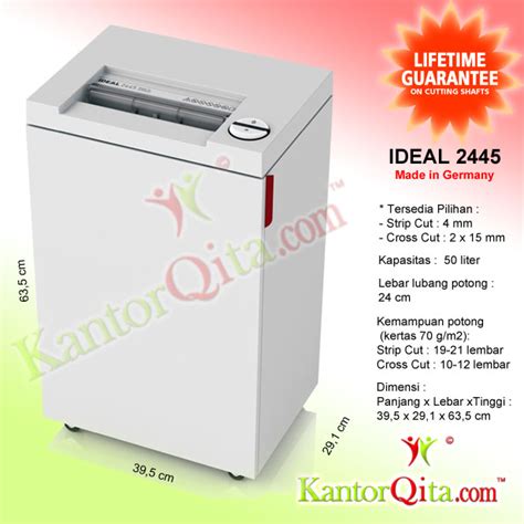 Mesin Penghancur Kertas Paper Shredder IDEAL 2445 SC