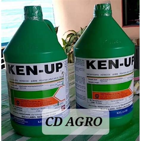 KEN UP 4L 4liter RACUN RUMPAI RACUN RUMPUT GLYPHOSATE RACUN RUMPAI