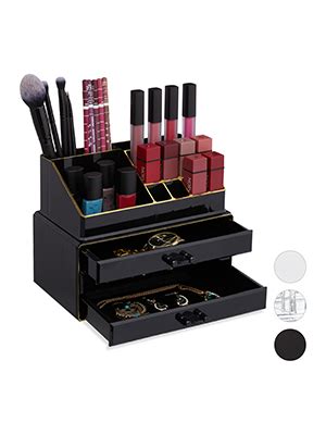 Relaxdays Make Up Organizer Klein Teilige Schminkaufbewahrung Mit